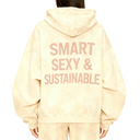 Oversized Hoodie / Washed Beige