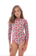 Explore our Watermelons print kids swimsuits with SPF35 protection. This file highlights eco-friendly swimwear combining classic luxury and safety, ensuring your child enjoys stylish and secure beachwear. Shop now!