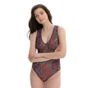 SNAKES / SWIMSUIT V-NECK / shape-wear