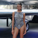 MEOW / SLEEVELESS SWIMSUIT / shape-wear