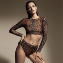 Top With Sleeves / CHEETAH / Sample Sale