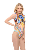 This file showcases luxury smart swimsuits from our iconic brand, boasting dreamcatcher prints. With tan-through fabric and SPF 35 protection, these stylish bathing suits with sleeves are ideal for summer.