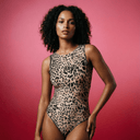 Sleeveless Swimsuit / Bodysuit / WHITE LEO