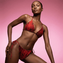 Triangle Top & Tie-Side Bikini Bottom / Red Queen