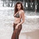 Triangle Bikini Top / CHEETAH