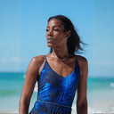 Luxe One-Piece Swimsuit / Deep Ocean