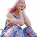 DRAGONFLIES / SLEEVELESS SWIMSUIT / shape-wear