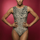 Sleeveless Swimsuit / Bodysuit / WHITE LEO