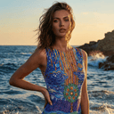 FAMILY POWER / SLEEVELESS SWIMSUIT / shape-wear