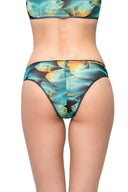 Explore a collection of classic luxury tan-through swimsuits in a vibrant fish print. Featuring SPF35 protection, these classic bikinis offer both style and sun safety for beach enthusiasts. Click to shop now!