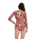 FASHION / SWIMSUIT WITH SLEEVES / shape-wear