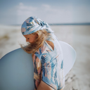 KID's girl's One-piece swimsuit with sleeves JELLYFISH