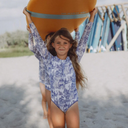 KID's girl's One-piece swimsuit with sleeves INDIA