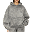 Oversized Hoodie / Washed Grey
