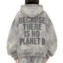 Oversized Hoodie / Washed Grey