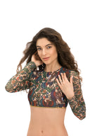 ALKONOST / TOP WITH SLEEVES / shape-wear