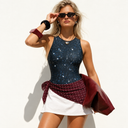 Sleeveless Swimsuit / Bodysuit / NIGHT SKY