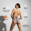 Luxe One-Piece Swimsuit / SNAKE