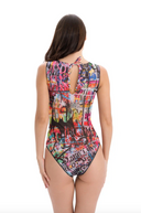 SKELETON STEPH by Sticky Shaw / SLEEVELESS SWIMSUIT / shape-wear