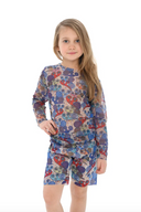 Explore our Snails print Kid's Smart T-shirt and Shorts with SPF35 protection. This file highlights eco-friendly swimwear, combining classic luxury and safety to ensure your child enjoys stylish and secure beachwear. Shop now!