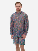 MEN's Smart Swim T-Shirt with Hood  Crocodile Multicolor