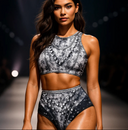 PEARLS Swim Top & High Waist Bikini