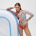 GRAFFITI / SWIMSUIT WITH SLEEVES / shape-wear