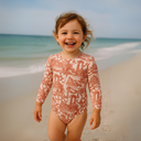 KID's girl's One-piece swimsuit with sleeves ANTIC