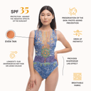 FAMILY POWER / SLEEVELESS SWIMSUIT / shape-wear