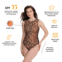LEOPARD 25 / SLEEVELESS SWIMSUIT / shape-wear