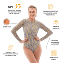 3DPEN / SWIMSUIT WITH SLEEVES / shape-wear