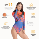 LILY / SWIMSUIT WITH SLEEVES / shape-wear