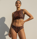 Swim Top & Classic Bikini / CHEETAH / Sample Sale